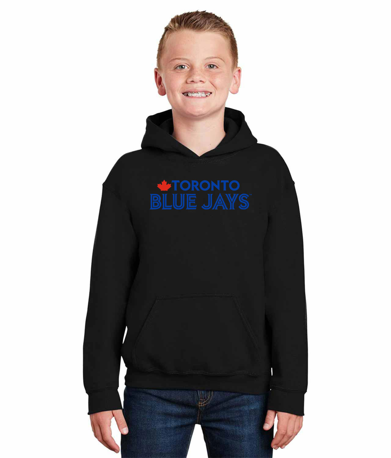 Toronto Blue Jays 2012 Baseball Logo Symbol Emblem Customized Design on Youth Hoodie