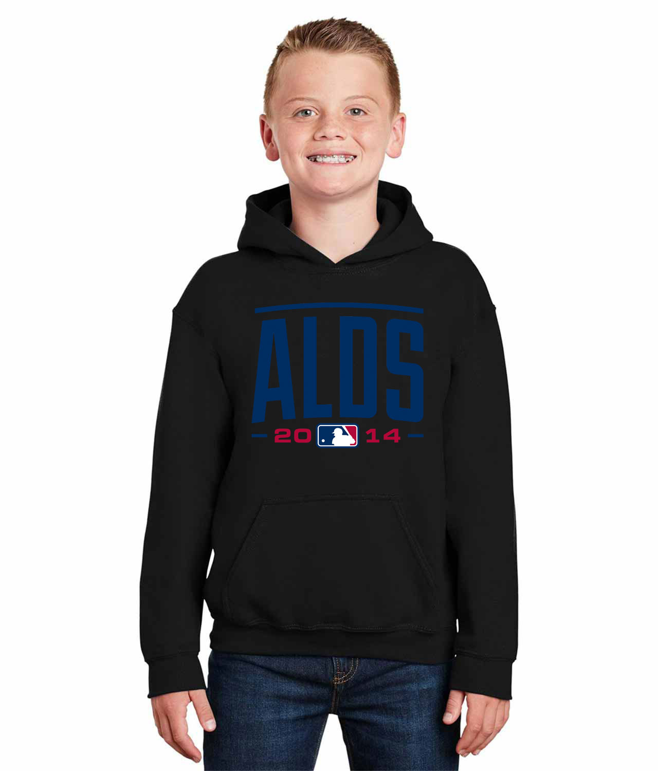 2014 American League Divisional Series (ALDS) Alternate Baseball Logo Symbol Emblem Customized Design on Youth Hoodie