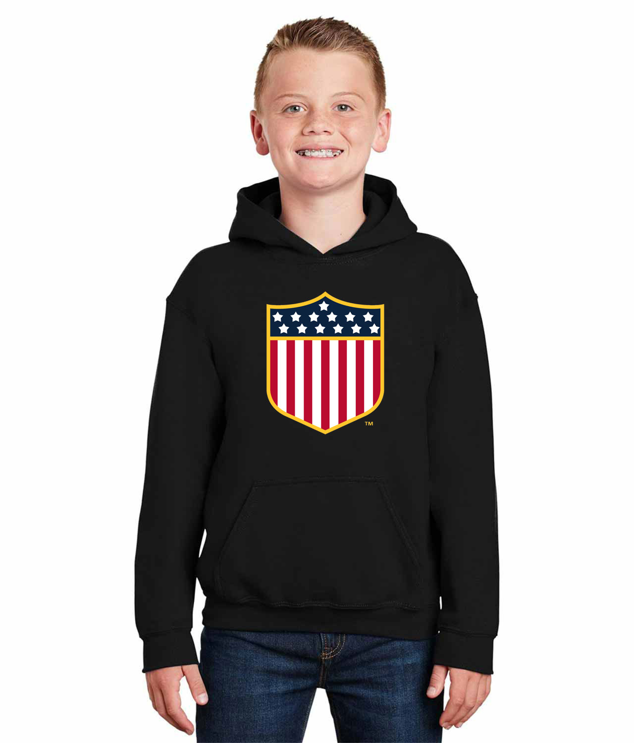 Washington Nationals Alternate 1926-27 Baseball Logo Symbol Emblem Customized Design on Youth Hoodie