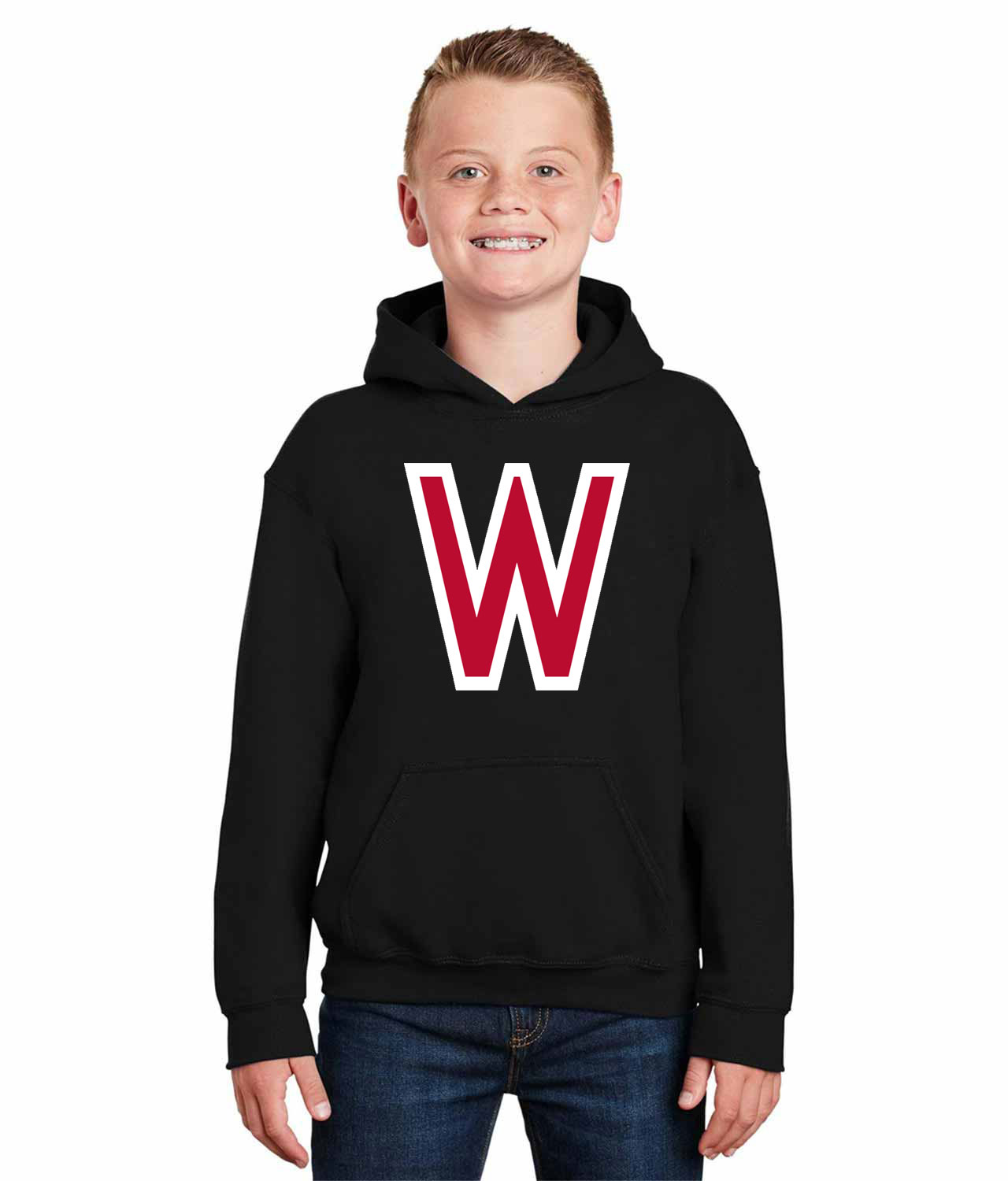 Washington Nationals Cap 1936-37 Baseball Logo Symbol Emblem Customized Design on Youth Hoodie