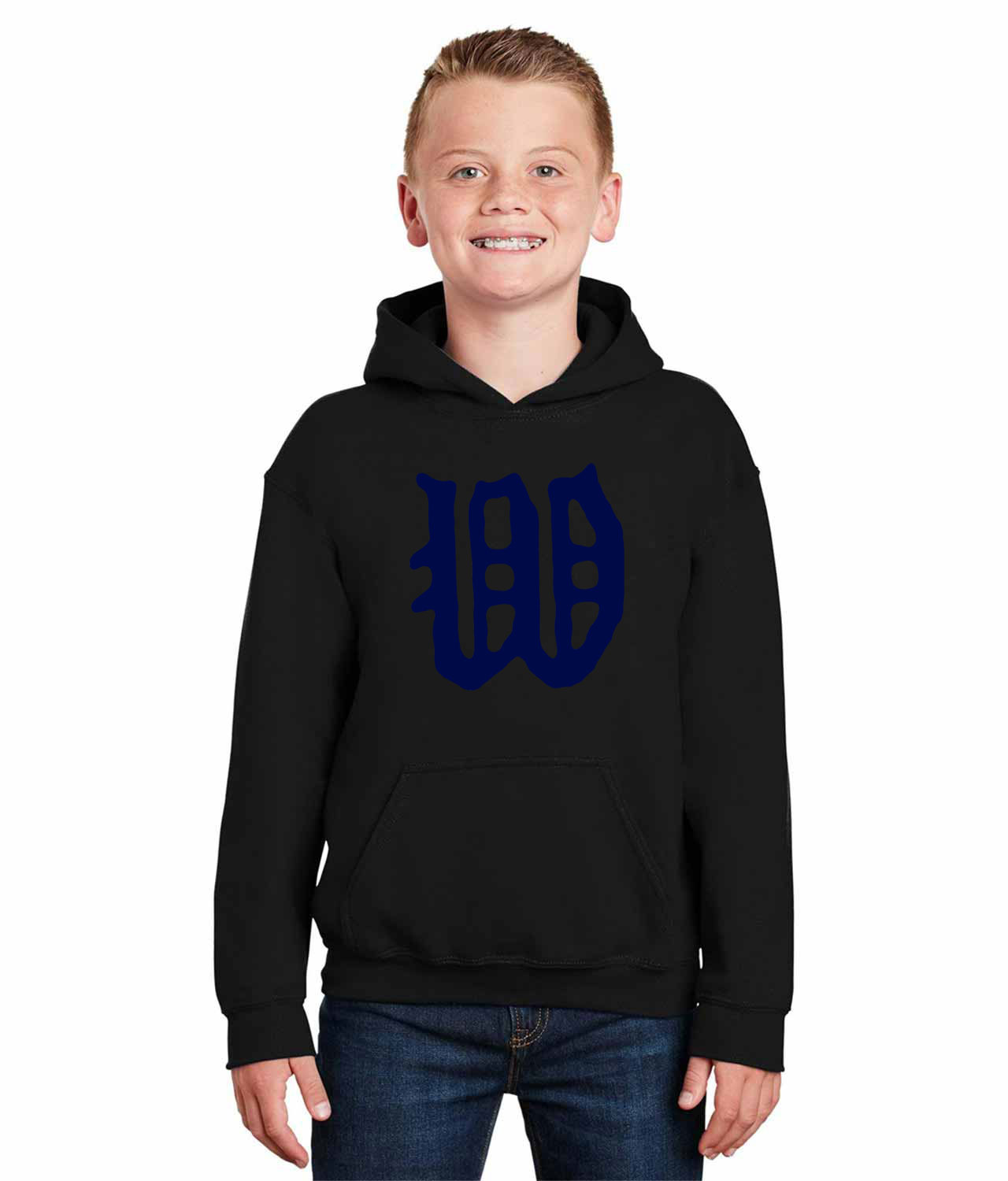 Washington Nationals Jersey 1906 Baseball Logo Symbol Emblem Customized Design on Youth Hoodie