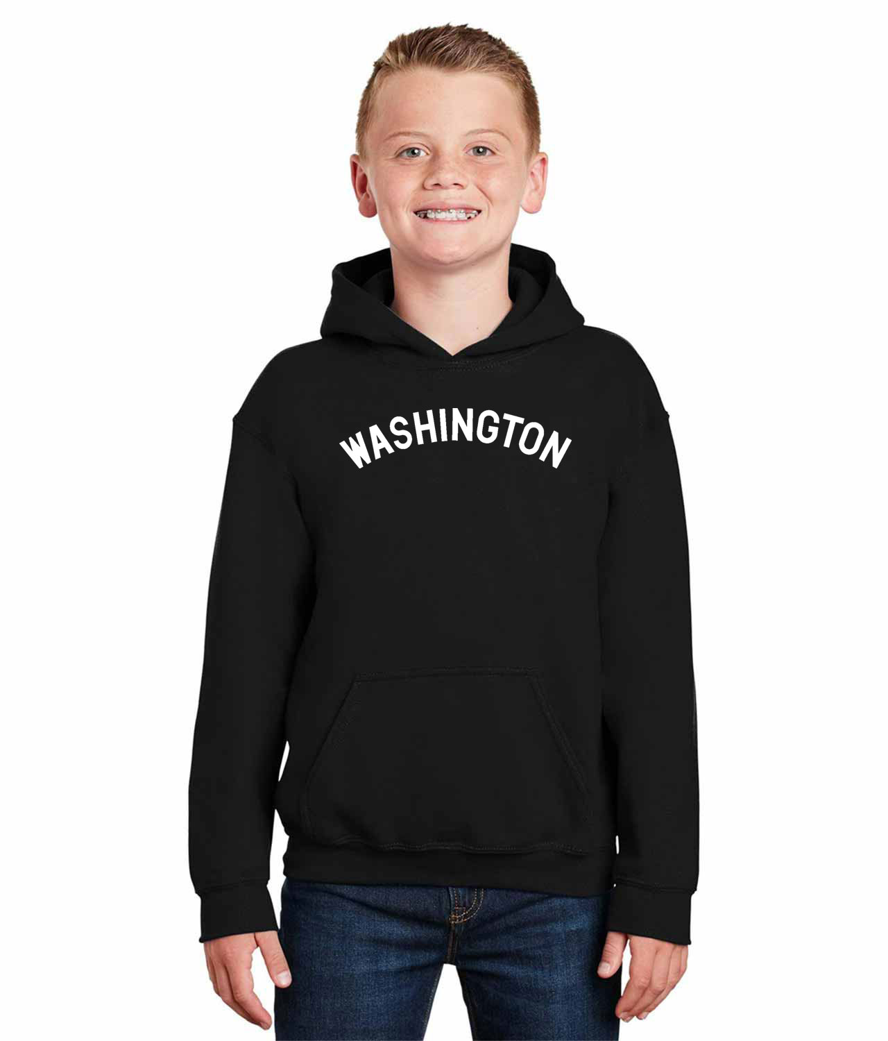Washington Nationals Jersey 1907-08 Baseball Logo Symbol Emblem Customized Design on Youth Hoodie