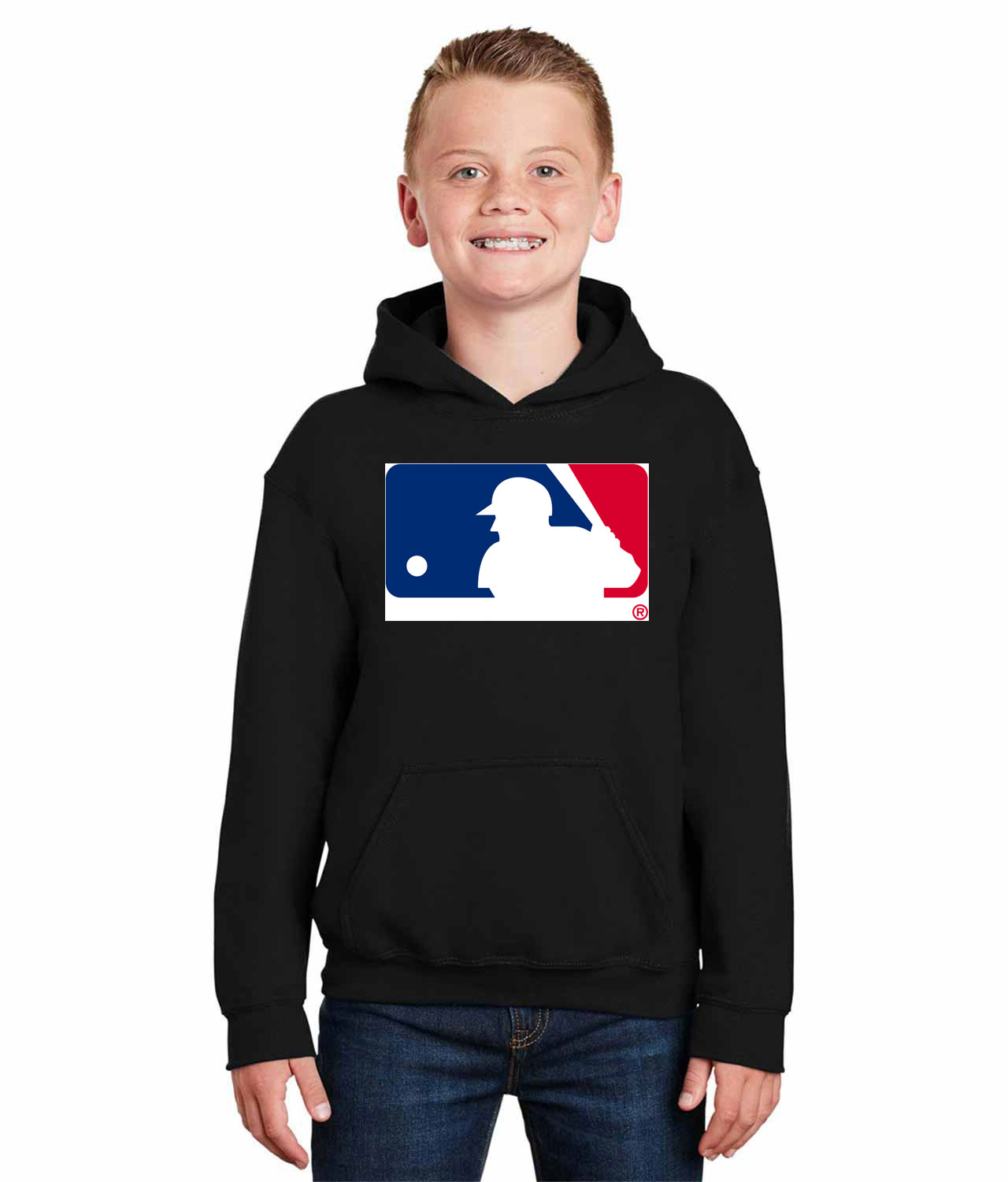 Major League Baseball 1992 Alternate Logo Emblem Customized Design on Youth Hoodie