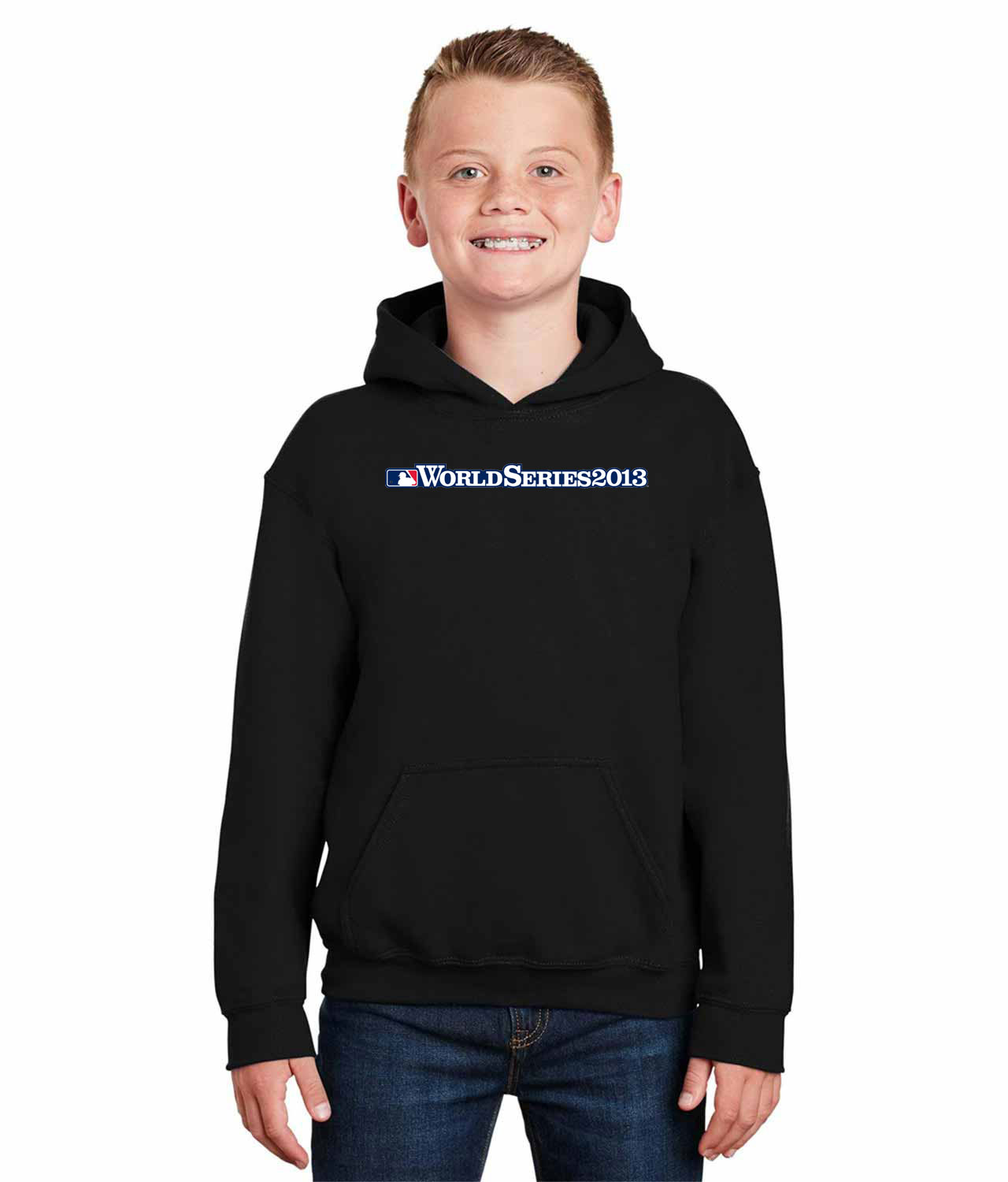 MLB World Series 2013 Baseball Logo Symbol Emblem Customized Design on Youth Hoodie