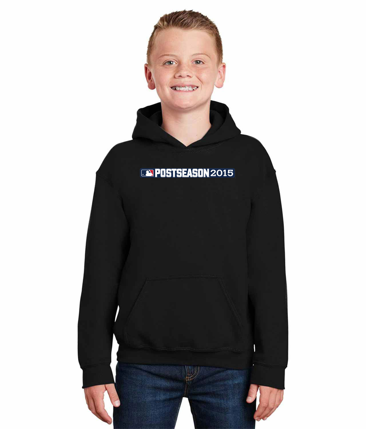2015 Major League Baseball Postseason Alternative Logo Emblem Customized Design on Youth Hoodie