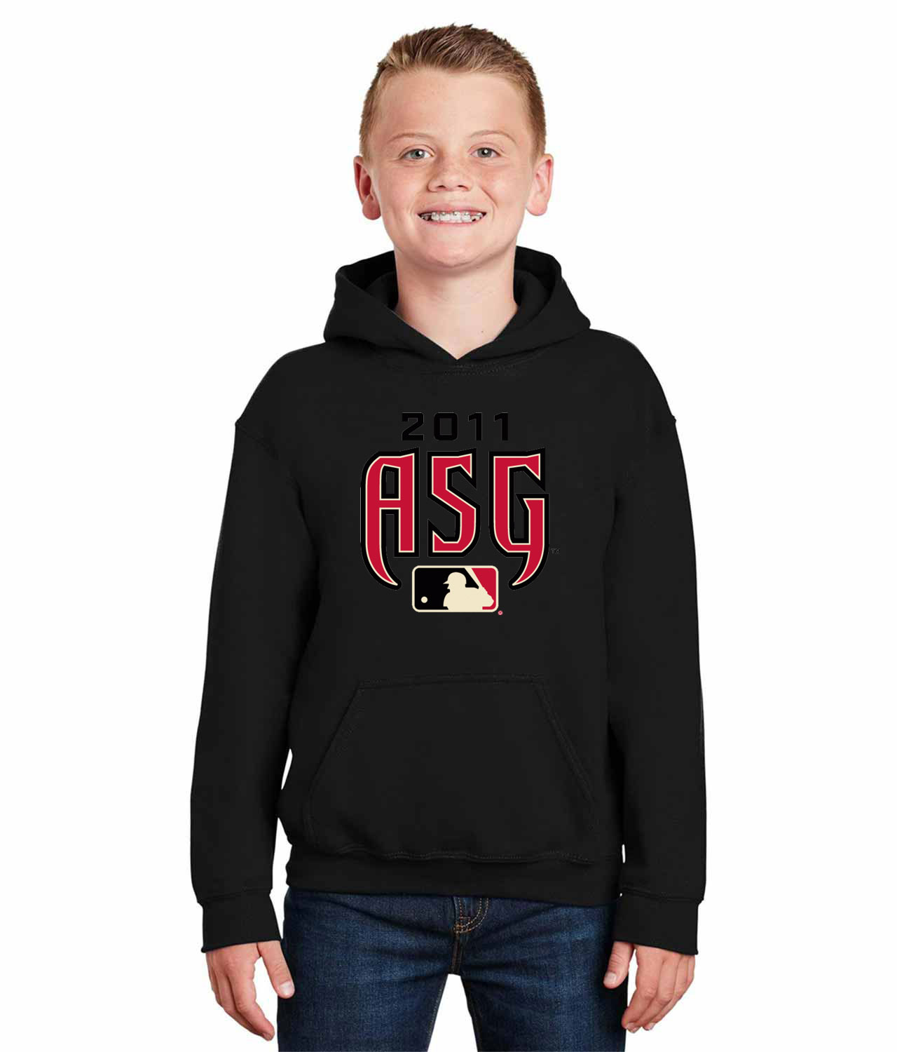 2011 ASG MLB All-Star Game Chase Field Phoenix Arizona Baseball Logo Symbol Emblem Customized Design on Youth Hoodie