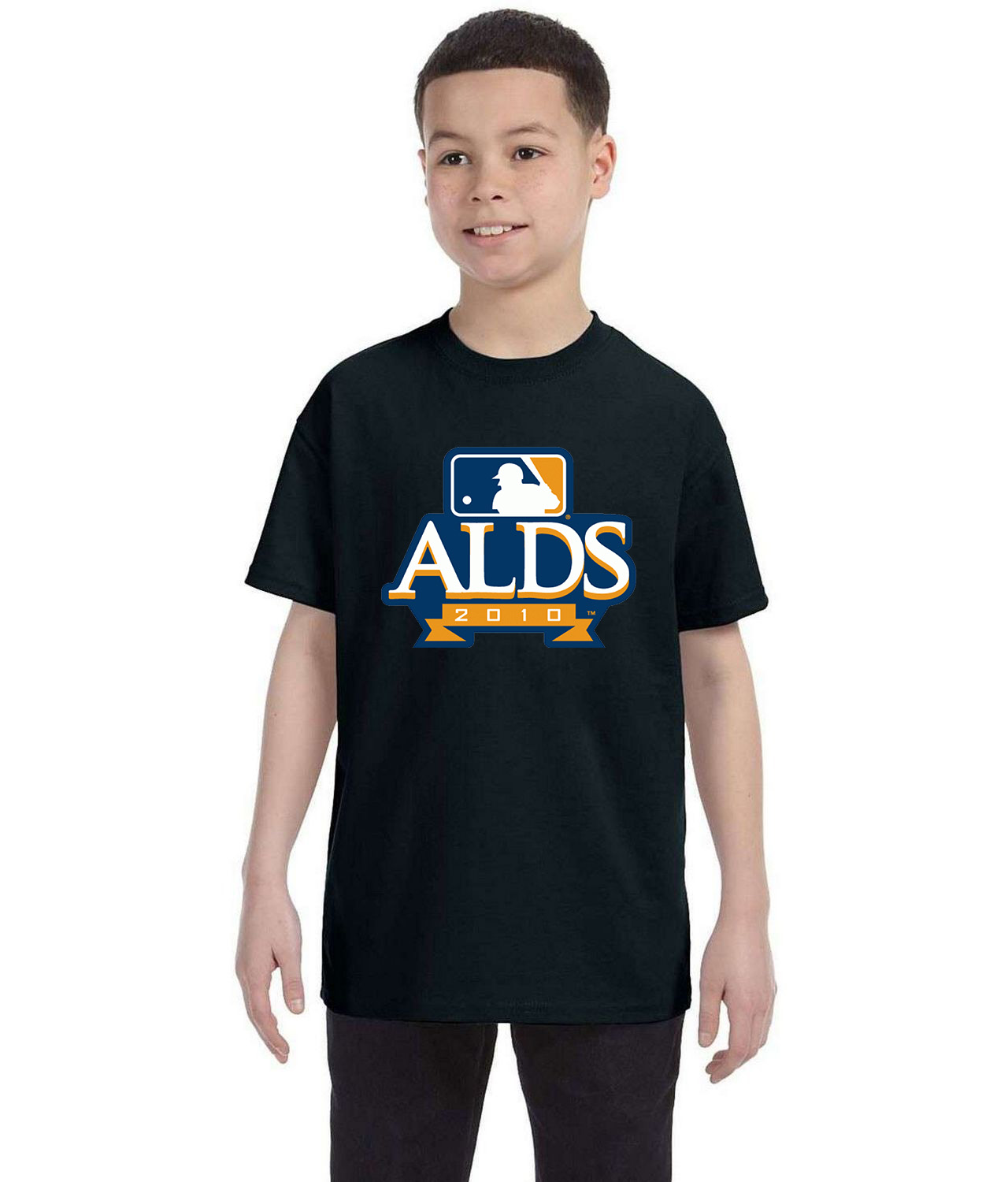 2010 American League Division Series ALDS Alternative Baseball Logo Symbol Emblem Customized Design on Youth T-Shirt Tee