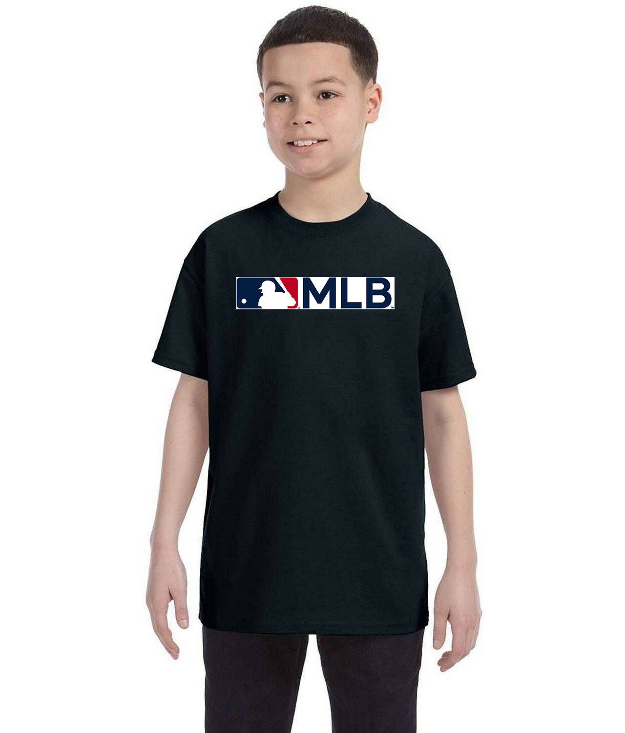 Major League Baseball Alternate MLB Baseball Logo Symbol Emblem Customized Design on Youth T-Shirt Tee