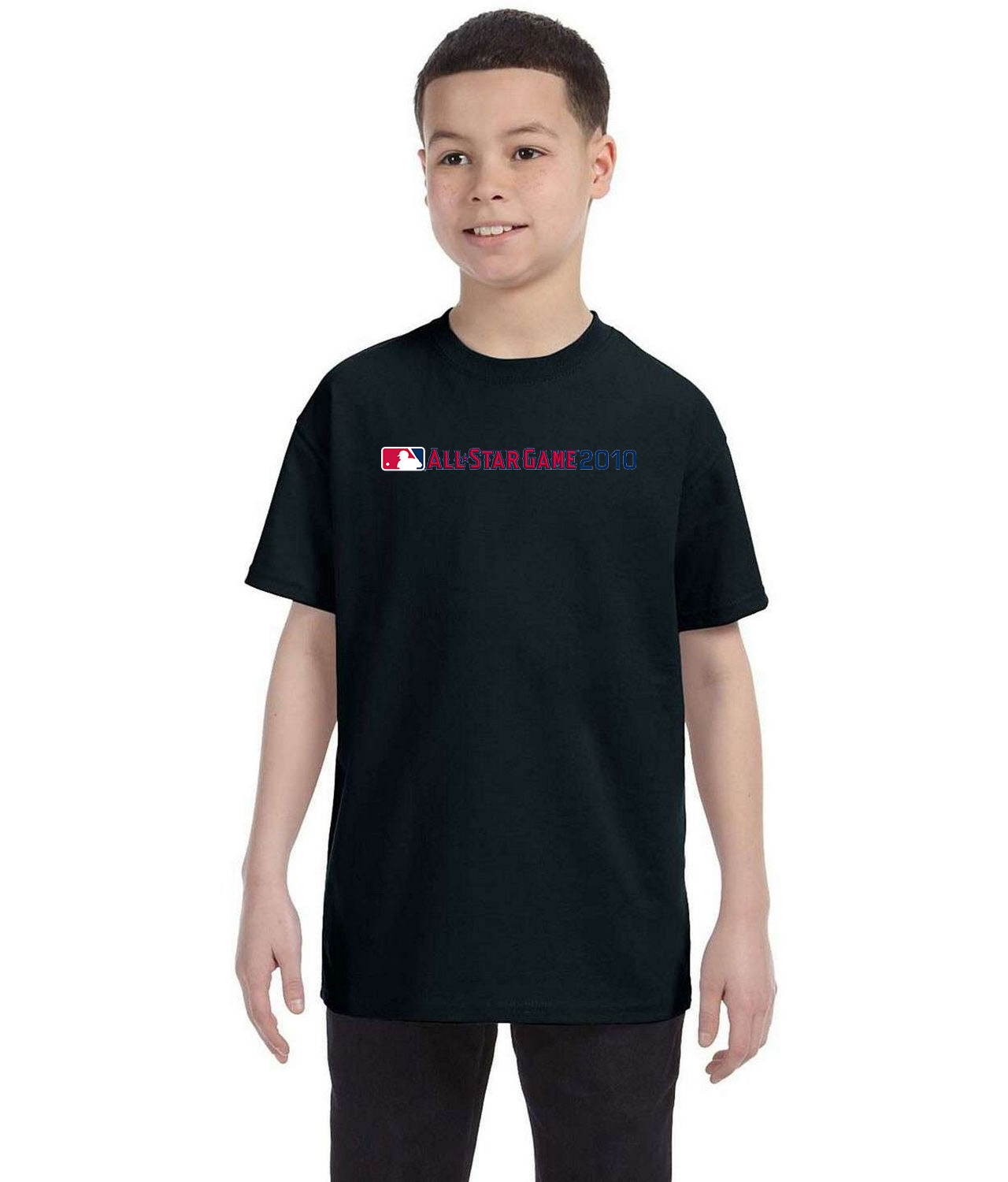 2010 MLB All-Star Game Angel Stadium CA Baseball Logo Symbol Emblem Customized Design on Youth T-Shirt Tee