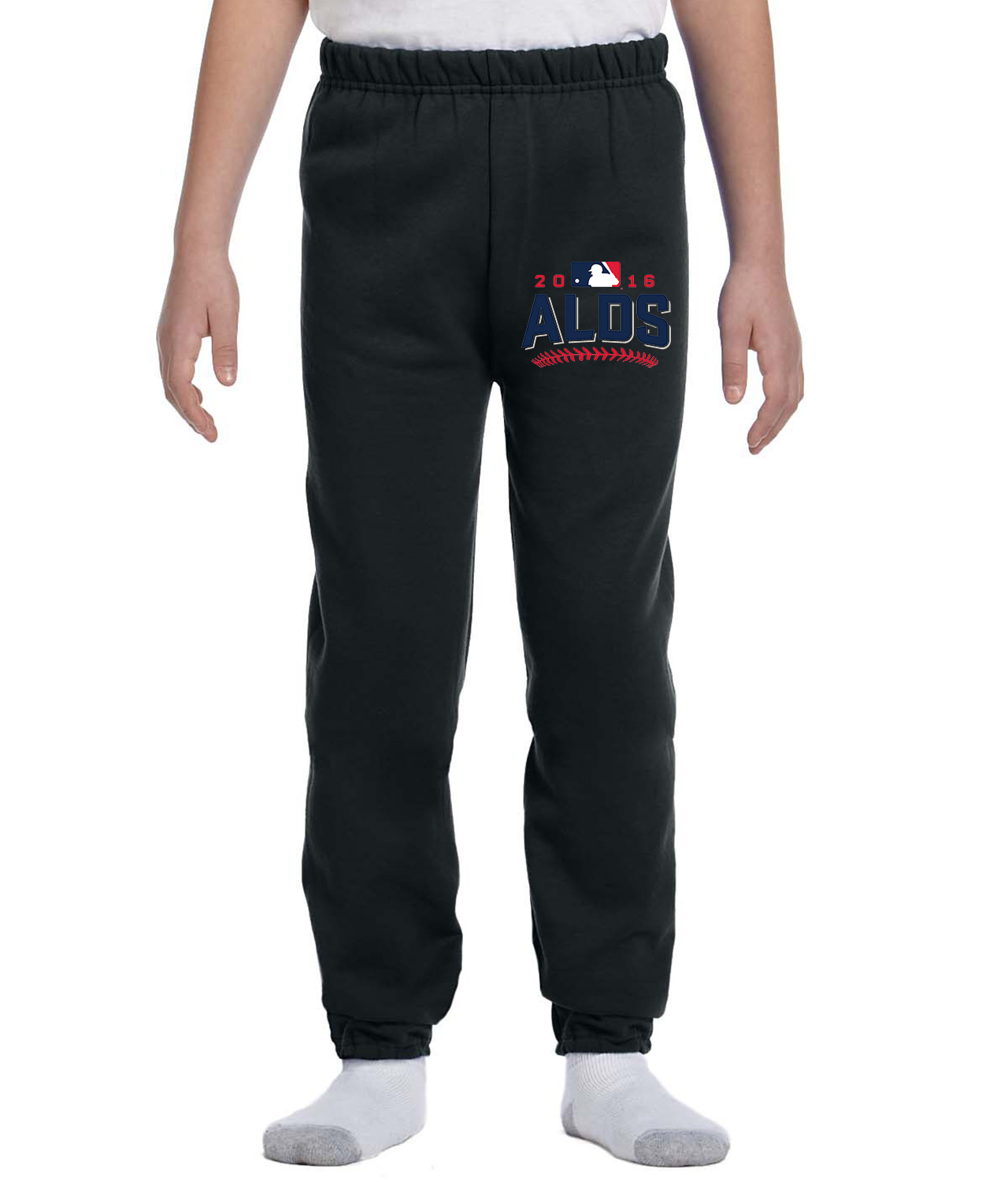 2016 American League Division Series ALDS Baseball Logo Symbol Emblem Customized Design on Youth Closed-Bottom Sweatpants
