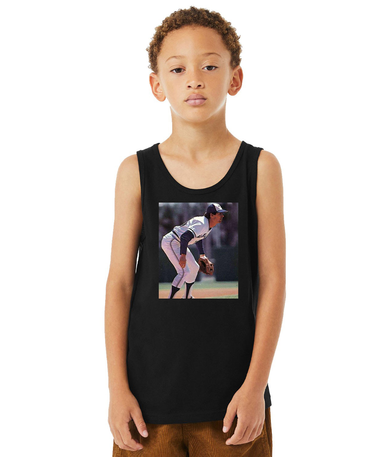 1981 Garth Iorg Toronto Blue Jays Photo Baseball Logo Symbol Emblem Customized Design on Youth Tank Top