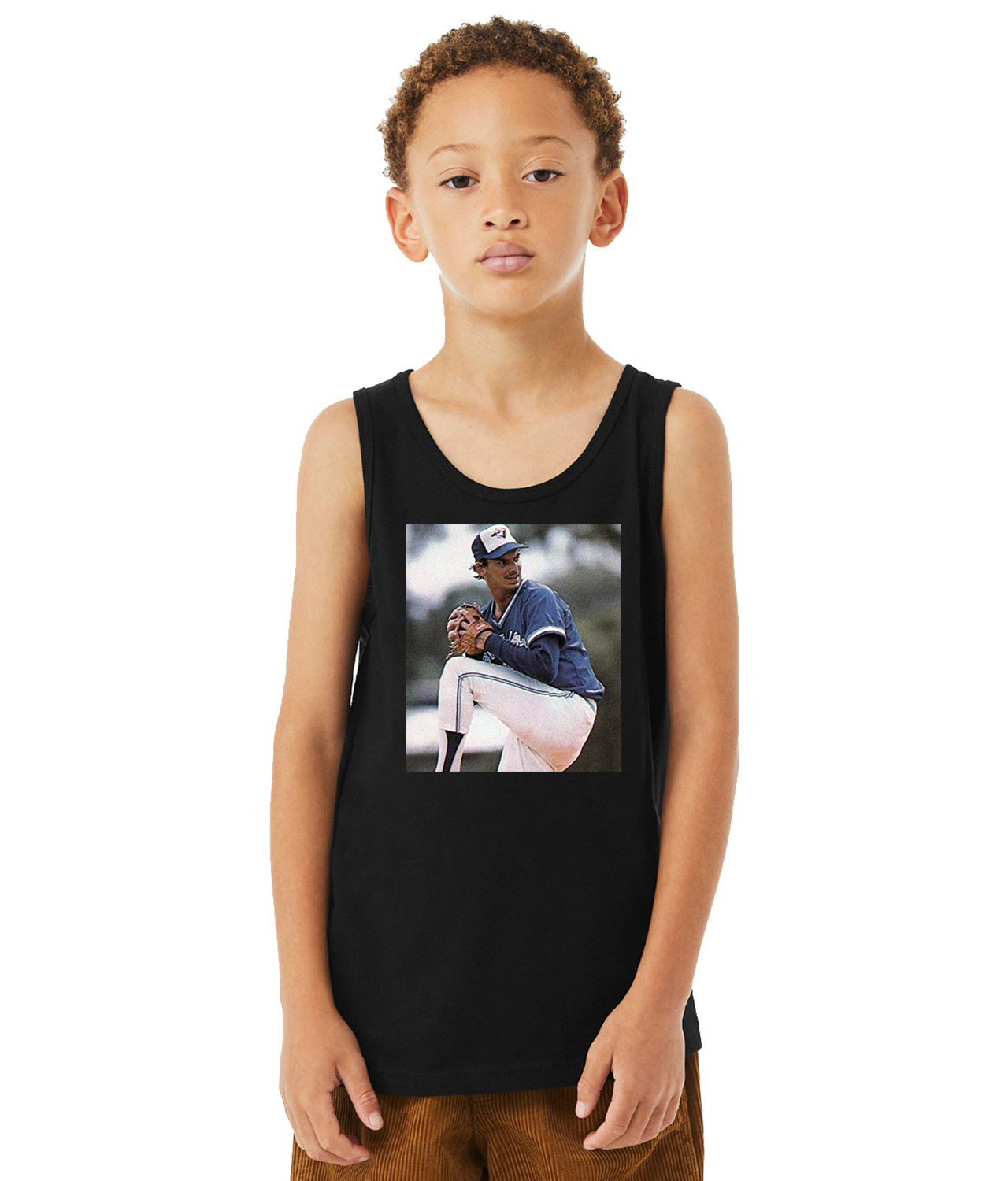 1983 Jim Clancy Toronto Blue Jays Photo Baseball Logo Symbol Emblem Customized Design on Youth Tank Top