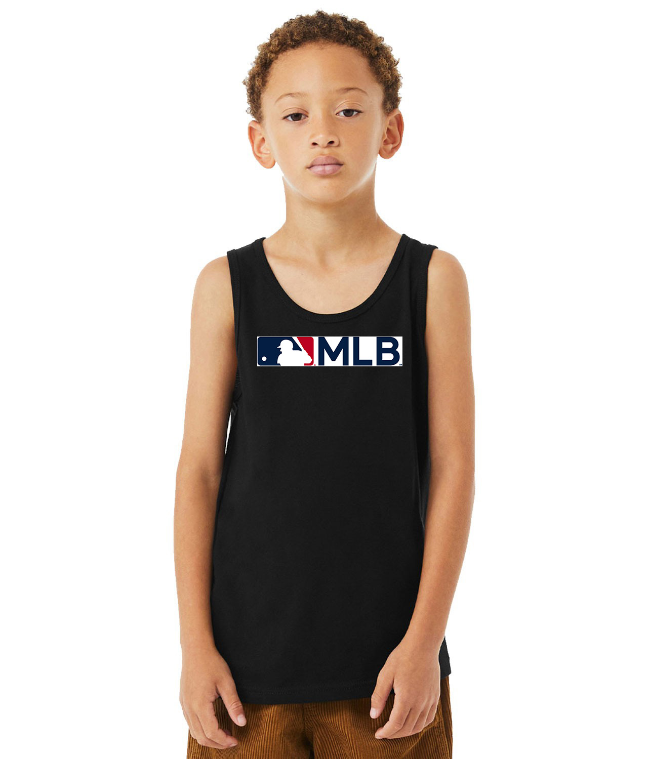 Major League Baseball Alternate MLB Logo Symbol Emblem Customized Design on Youth Tank Top