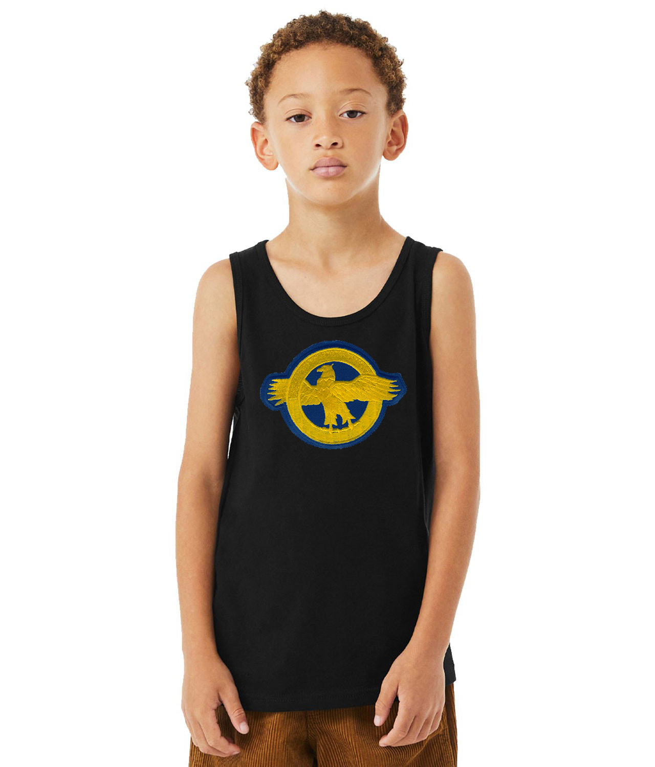 Major League Baseball Ruptured Duck World War II Vets Logo Symbol Emblem Customized Design on Youth Tank Top