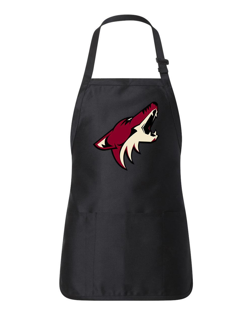 Arizona Coyotes Hockey Logo Customized Design on Full-Length Apron with Pouch Pocket