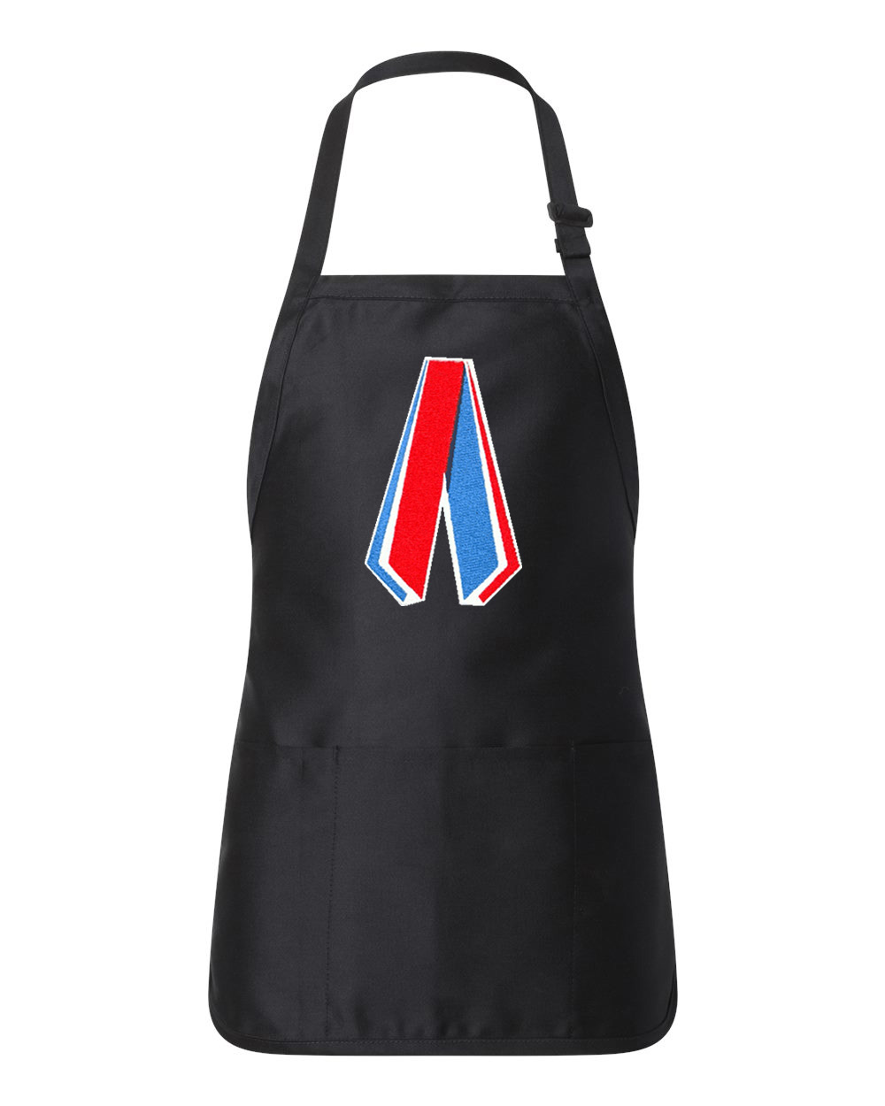 New York Rangers 9'11 Memorial Ribbon Hockey Logo Customized Design on Full-Length Apron with Pouch Pocket