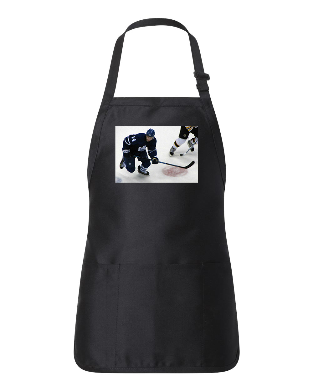 2000s Toronto Maple Leafs Photo Hockey Logo Customized Design on Full-Length Apron with Pouch Pocket
