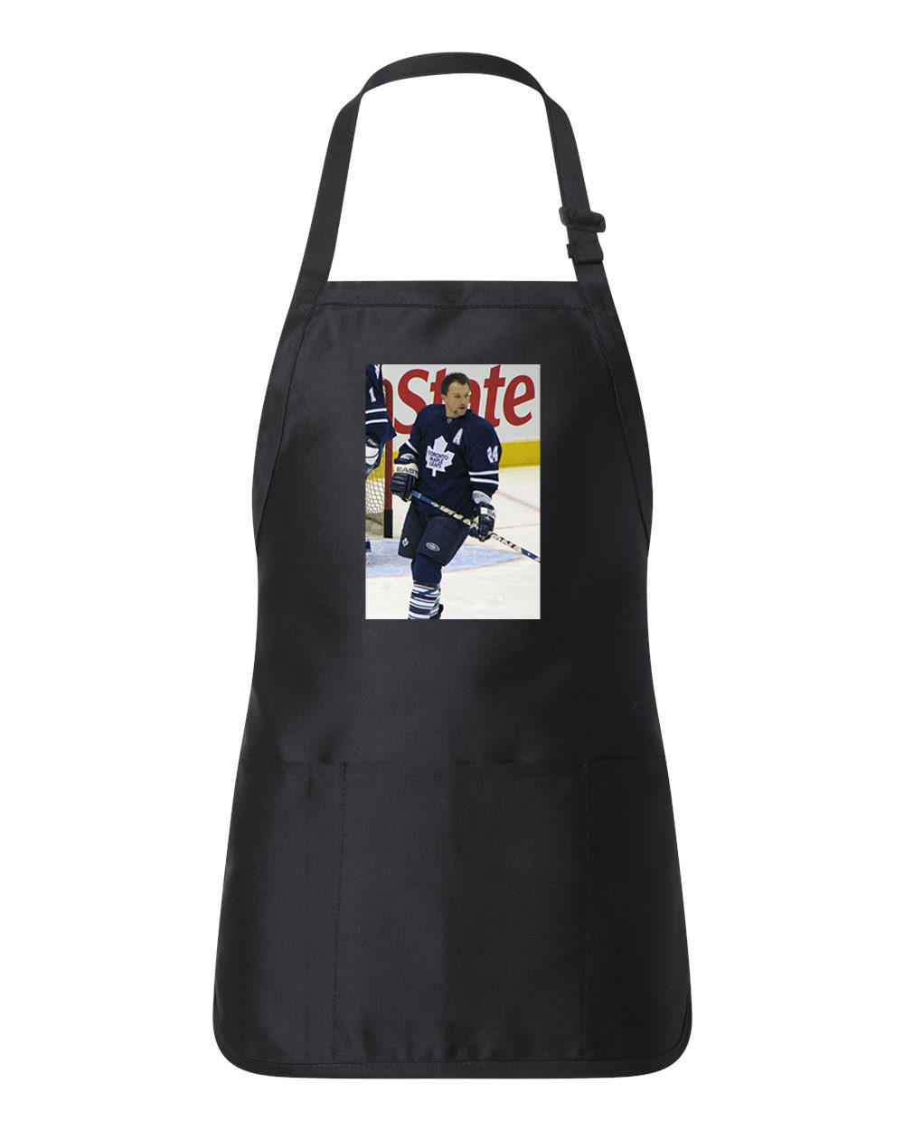 2007-08 Toronto Maple Leafs Photo Hockey Logo Customized Design on Full-Length Apron with Pouch Pocket