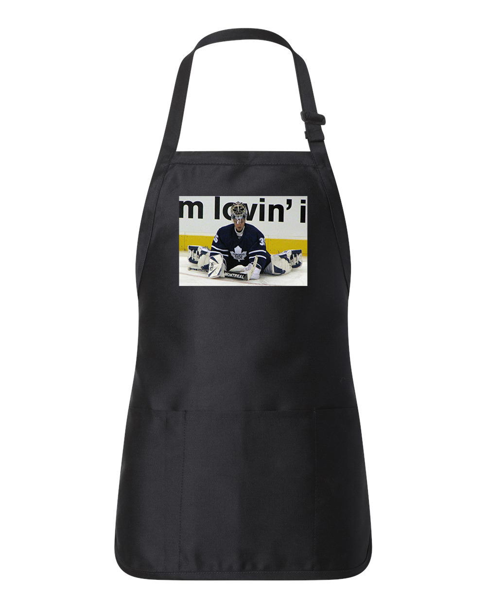 2007-2008 Toronto Maple Leafs Photo Hockey Logo Customized Design on Full-Length Apron with Pouch Pocket