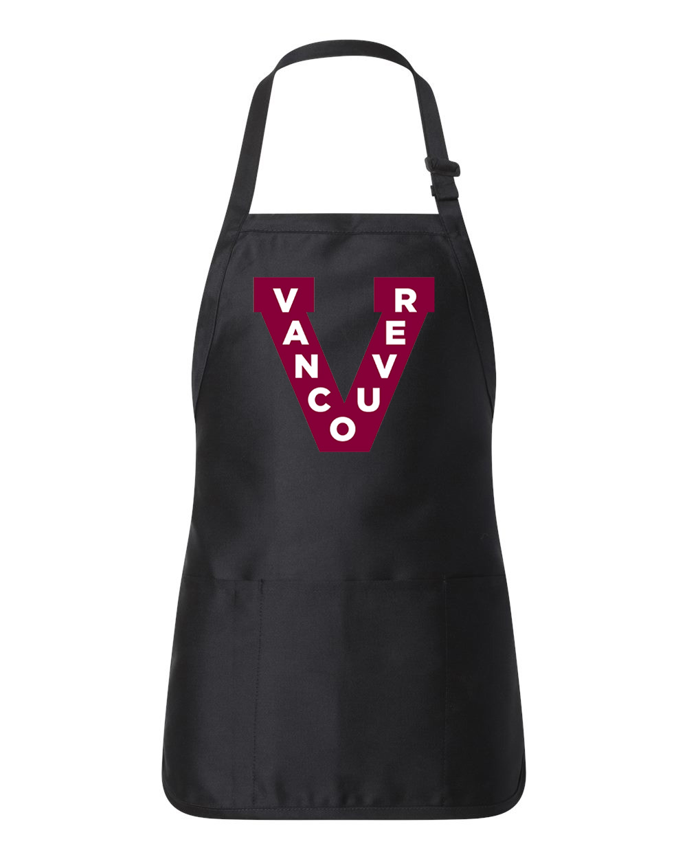 Vancouver Canucks Throwback 2012 Hockey Logo Customized Design on Full-Length Apron with Pouch Pocket