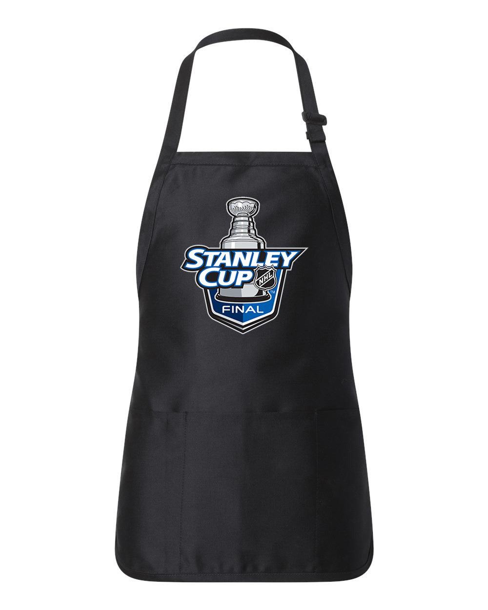 2008 NHL Stanley Cup Finals - Detroit Red Wings Vs. Pittsburgh Penguins Hockey Logo Customized Design on Full-Length Apron with Pouch Pocket