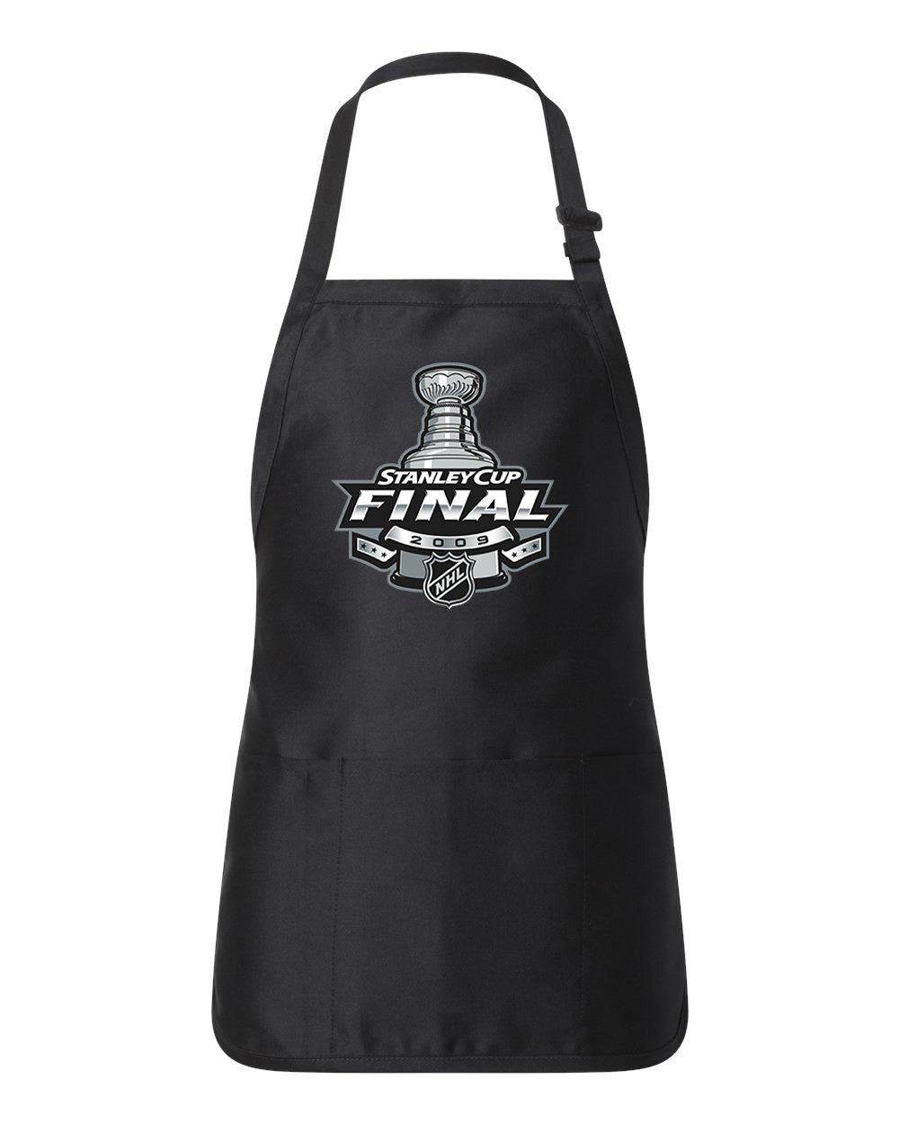 2009 NHL Stanley Cup Final - Detroit Red Wings Vs Pittsburgh Penguins Hockey Logo Customized Design on Full-Length Apron with Pouch Pocket