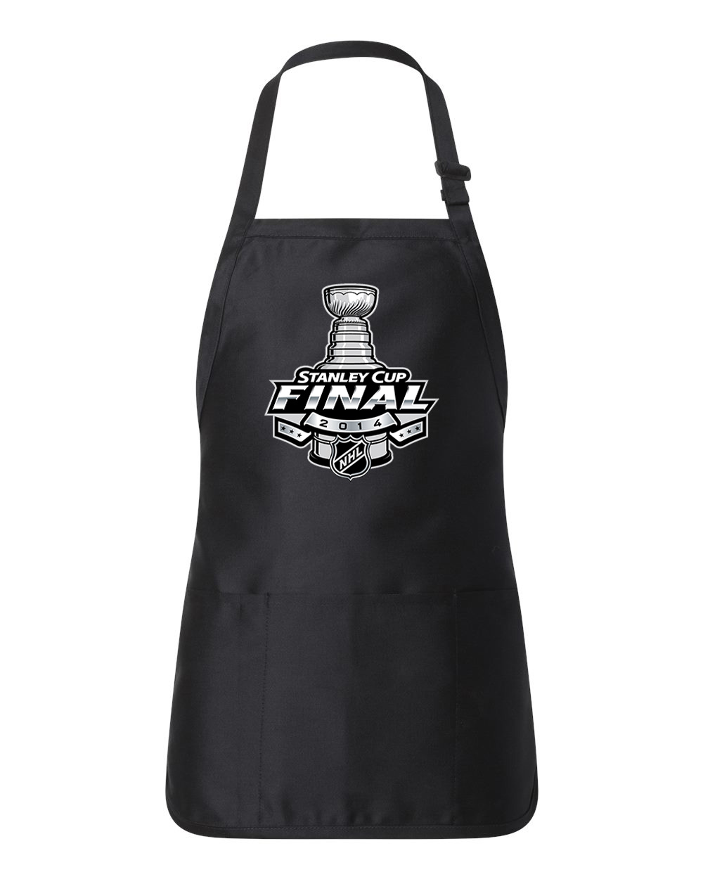 2014 NHL Stanley Cup Final - Los Angeles Kings Vs New York Rangers Hockey Logo Customized Design on Full-Length Apron with Pouch Pocket