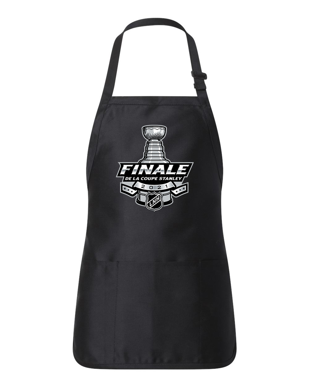 LNH De La Finale De La Coupe Stanley 2021 - 2021 NHL Stanley Cup Final Hockey Logo Customized Design on Full-Length Apron with Pouch Pocket