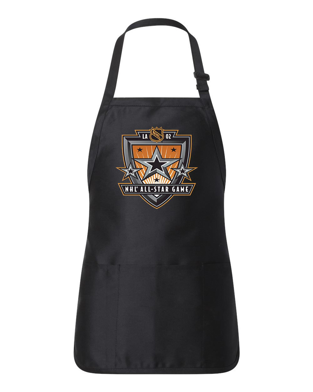 2002 NHL All-Star Game In Los Angeles Hockey Logo Customized Design on Full-Length Apron with Pouch Pocket