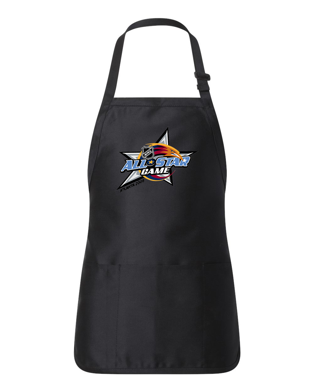 2008 NHL All-Star Game Played At Phillips Arena In Atlanta, GA Hockey Logo Customized Design on Full-Length Apron with Pouch Pocket