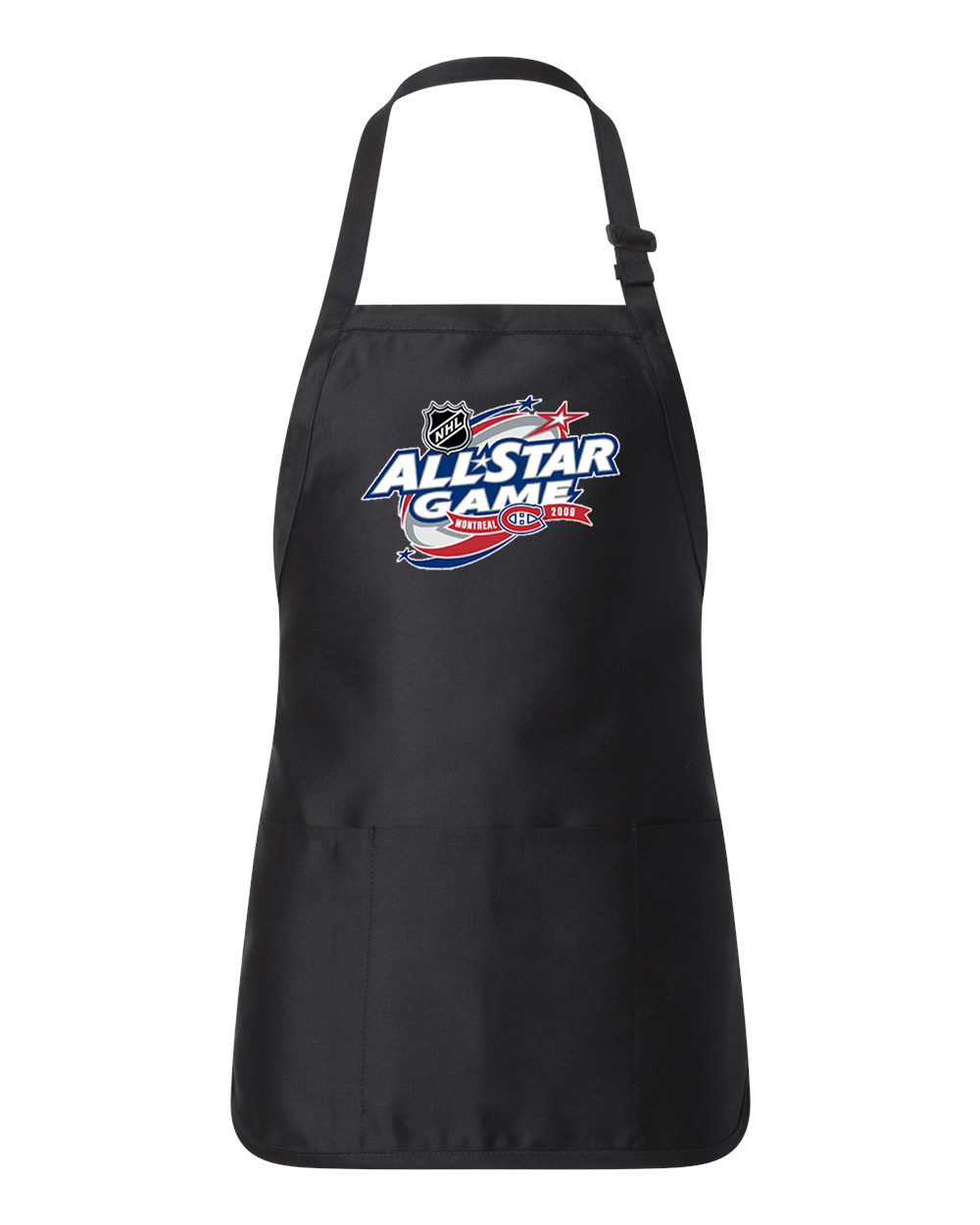 2009 NHL All-Star Game Bell Centre In Montreal, Quebec Hockey Logo Customized Design on Full-Length Apron with Pouch Pocket