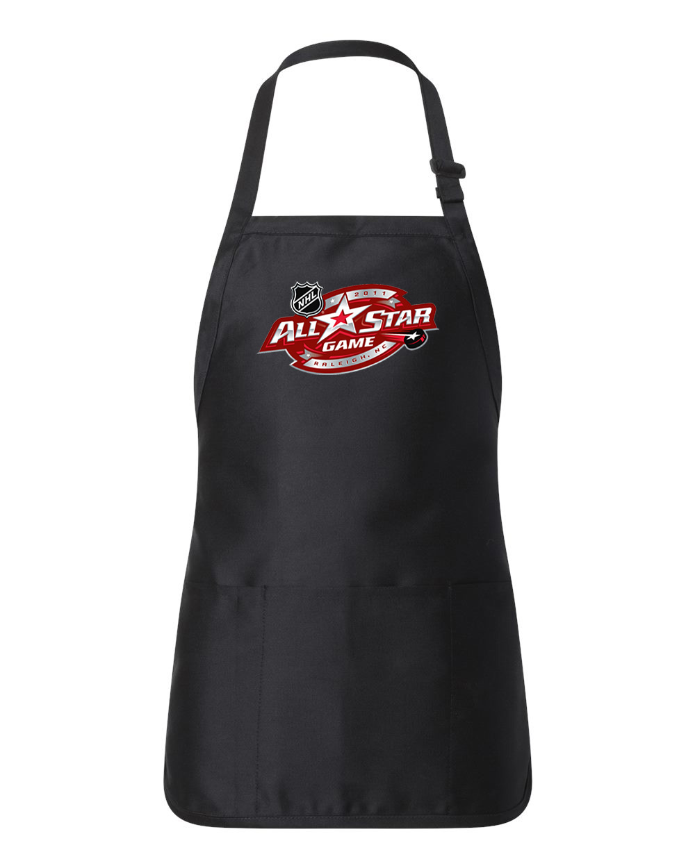 2011 NHL All-Star Game Played In Raleigh, North Carolina Hockey Logo Customized Design on Full-Length Apron with Pouch Pocket