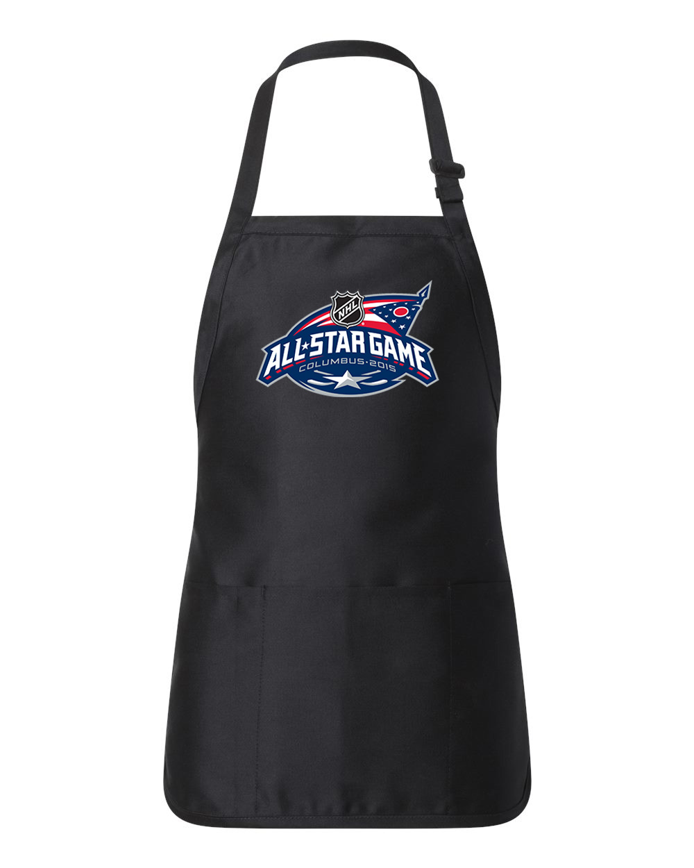 2015 NHL All-Star Game Columbus, Ohio Hosted By Columbus Blue Jackets Jan 25, 2015 Hockey Logo Customized Design on Apron with Pouch Pocket