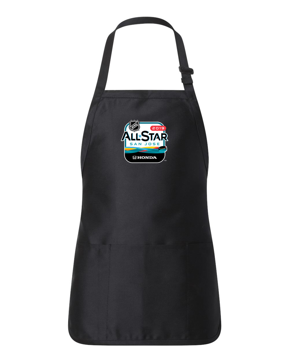 2019 NHL All-Star Game Honda Hockey Logo Customized Design on Full-Length Apron with Pouch Pocket