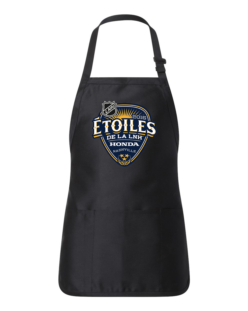 2016 NHL All-Star Game - Etoiles De La LNH Honda Nashville Hockey Logo Customized Design on Full-Length Apron with Pouch Pocket