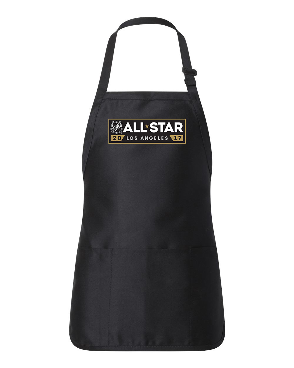2017 NHL All-Star Game LA Hockey Logo Customized Design on Full-Length Apron with Pouch Pocket