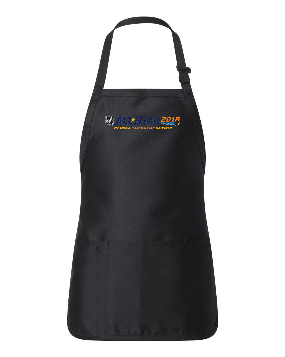 2018 NHL All-Star Game - Tampa Bay, FL Hockey Logo Customized Design on Full-Length Apron with Pouch Pocket