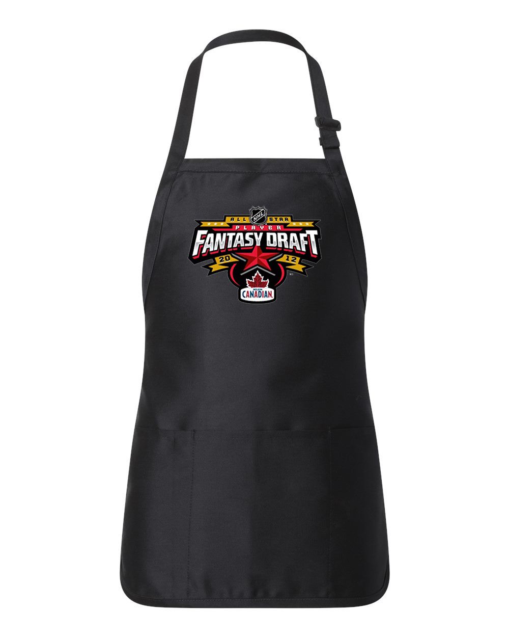 2012 Molson Canadian NHL All-Star Player Fantasy Draft Hockey Logo Customized Design on Full-Length Apron with Pouch Pocket