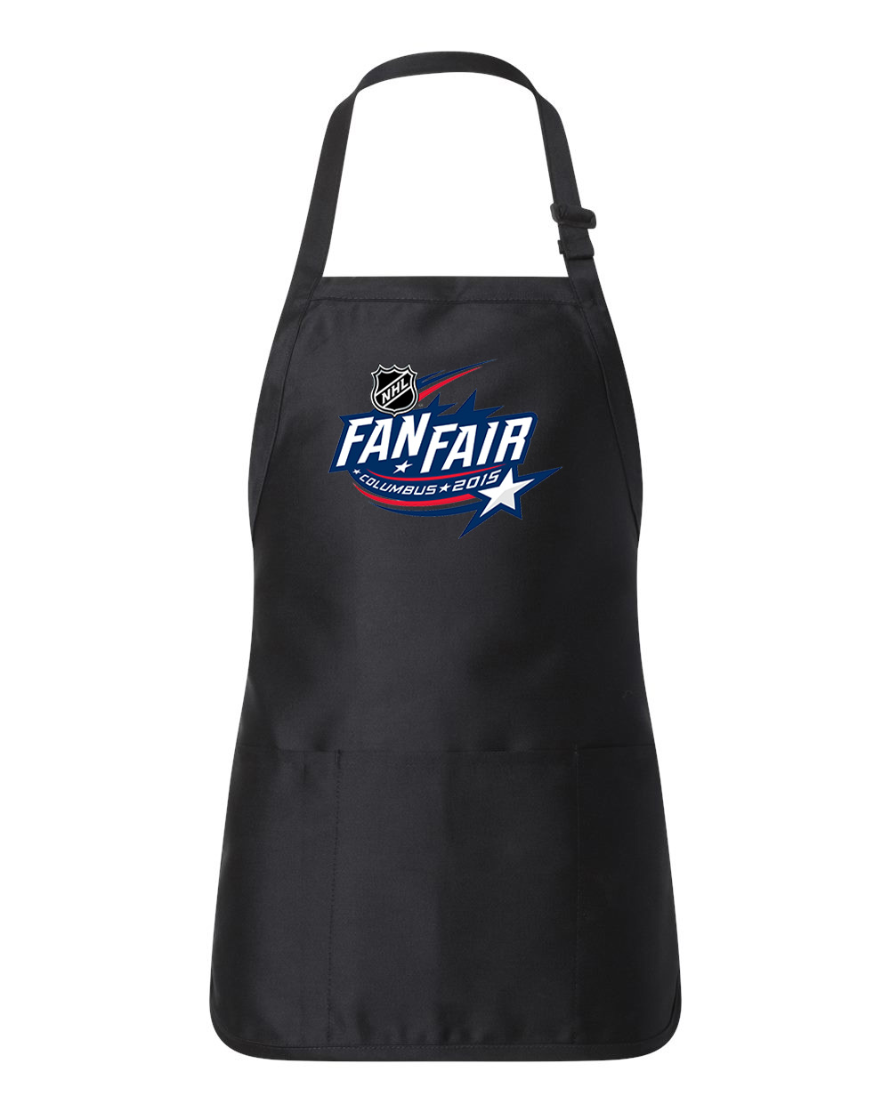 NHL All-Star Game Fan Fair Columbus 2015 Hockey Logo Customized Design on Full-Length Apron with Pouch Pocket