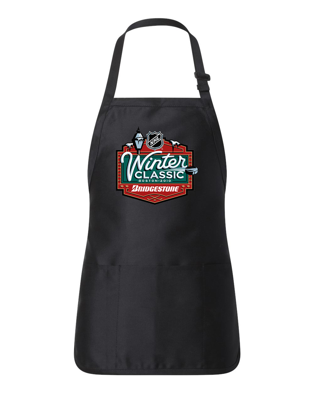 NHL Winter Classic 2010 Bridgestone Hockey Logo Customized Design on Full-Length Apron with Pouch Pocket