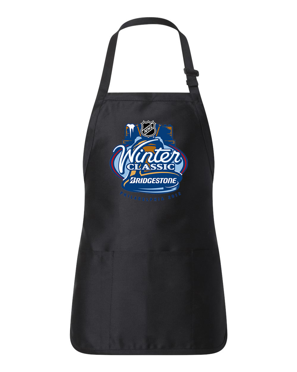 NHL Winter Classic 2012 Hockey Logo Customized Design on Full-Length Apron with Pouch Pocket