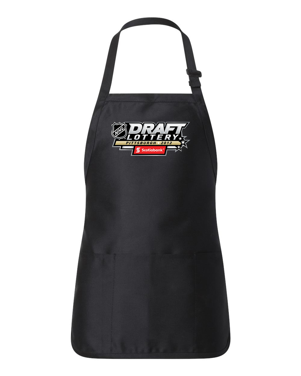 2012 Scotiabank NHL Draft Lottery Hockey Logo Customized Design on Full-Length Apron with Pouch Pocket