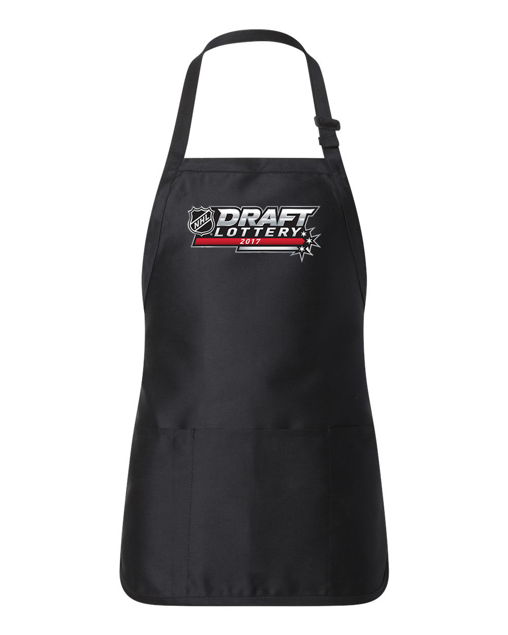 2017 NHL Draft Lottery Hockey Logo Customized Design on Full-Length Apron with Pouch Pocket