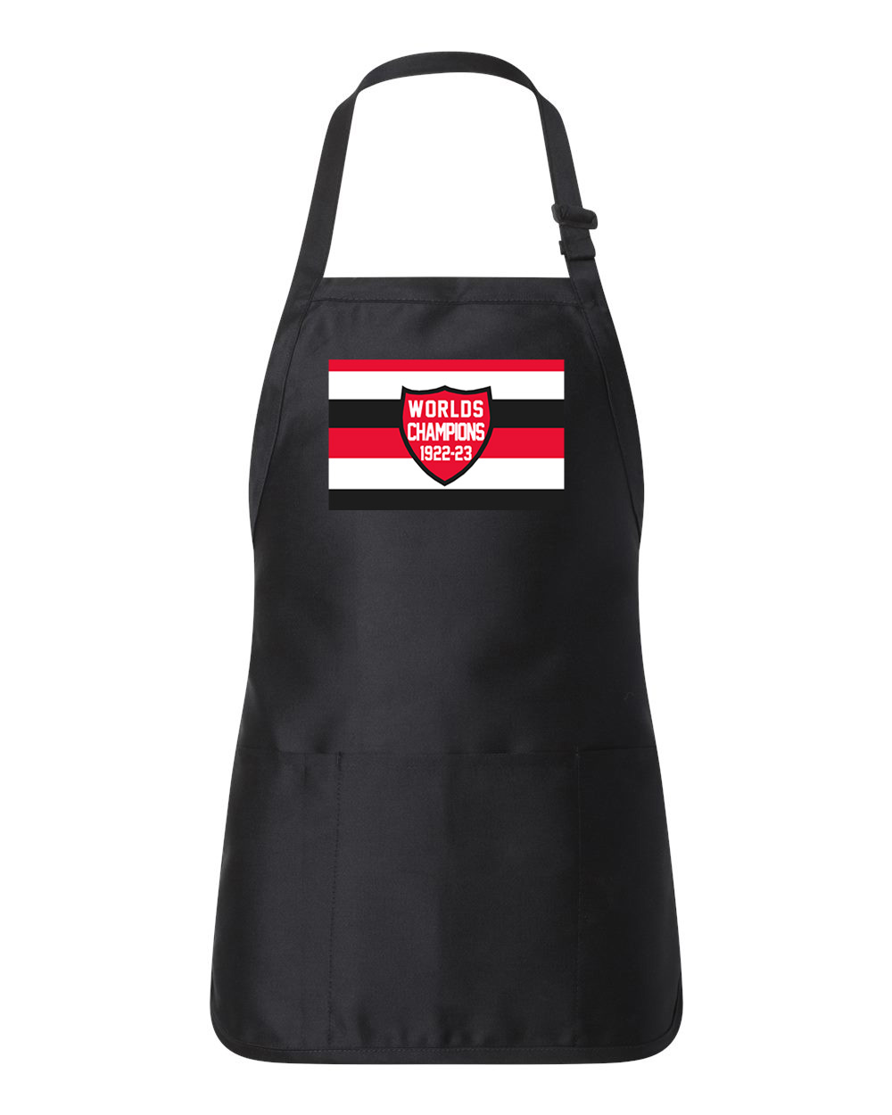 Ottawa Senators Jersey 1923-24 World Champions Hockey Logo Customized Design on Full-Length Apron with Pouch Pocket