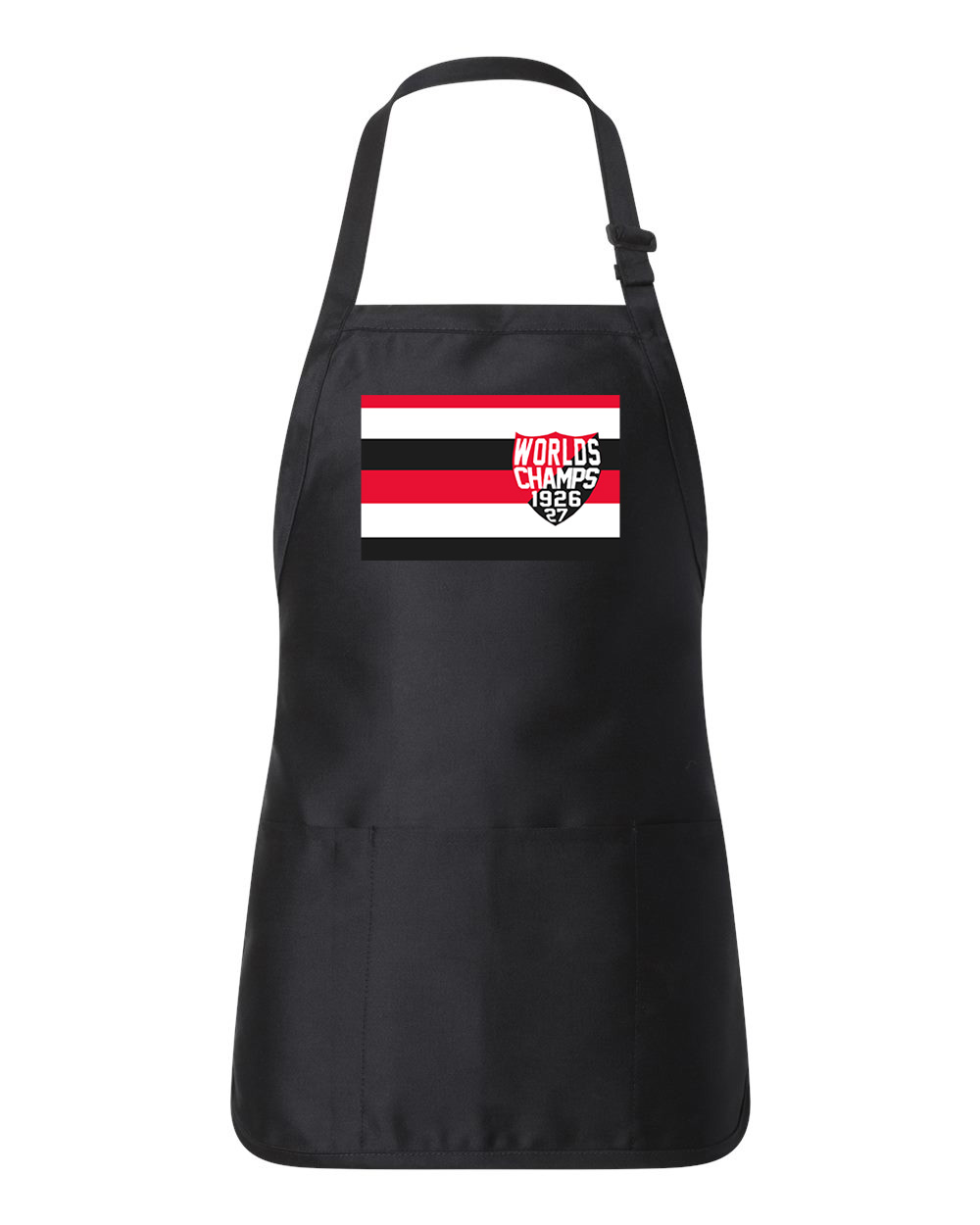 Ottawa Senators Jersey 1927-28 World Champs Hockey Logo Customized Design on Full-Length Apron with Pouch Pocket