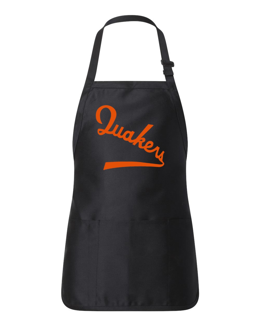 Philadelphia Quakers 1930 Hockey Logo Customized Design on Full-Length Apron with Pouch Pocket