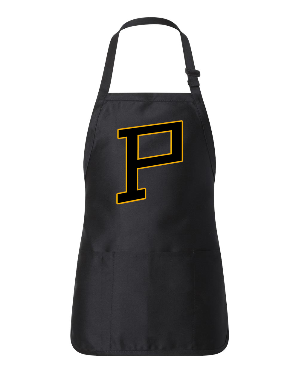 Pittsburgh Pirates 1925 Hockey Logo Customized Design on Full-Length Apron with Pouch Pocket