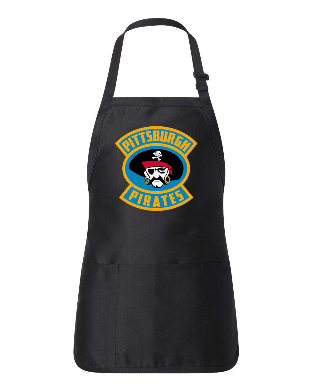 Pittsburgh Pirates 1928-30 Hockey Logo Customized Design on Full-Length Apron with Pouch Pocket