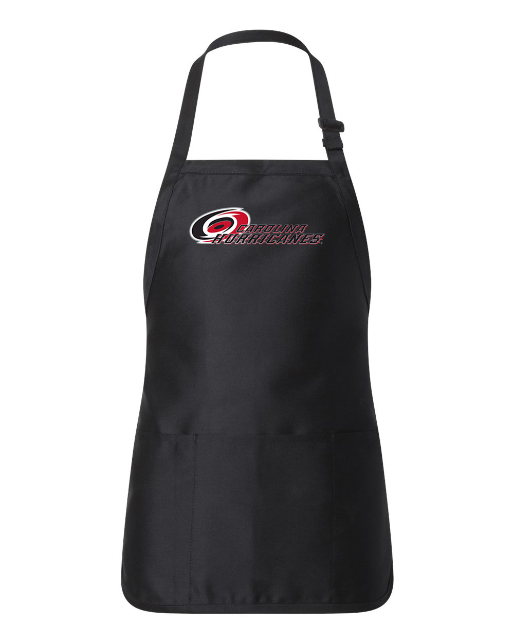 Carolina Hurricanes 2008-2009 Hockey Logo Customized Design on Full-Length Apron with Pouch Pocket