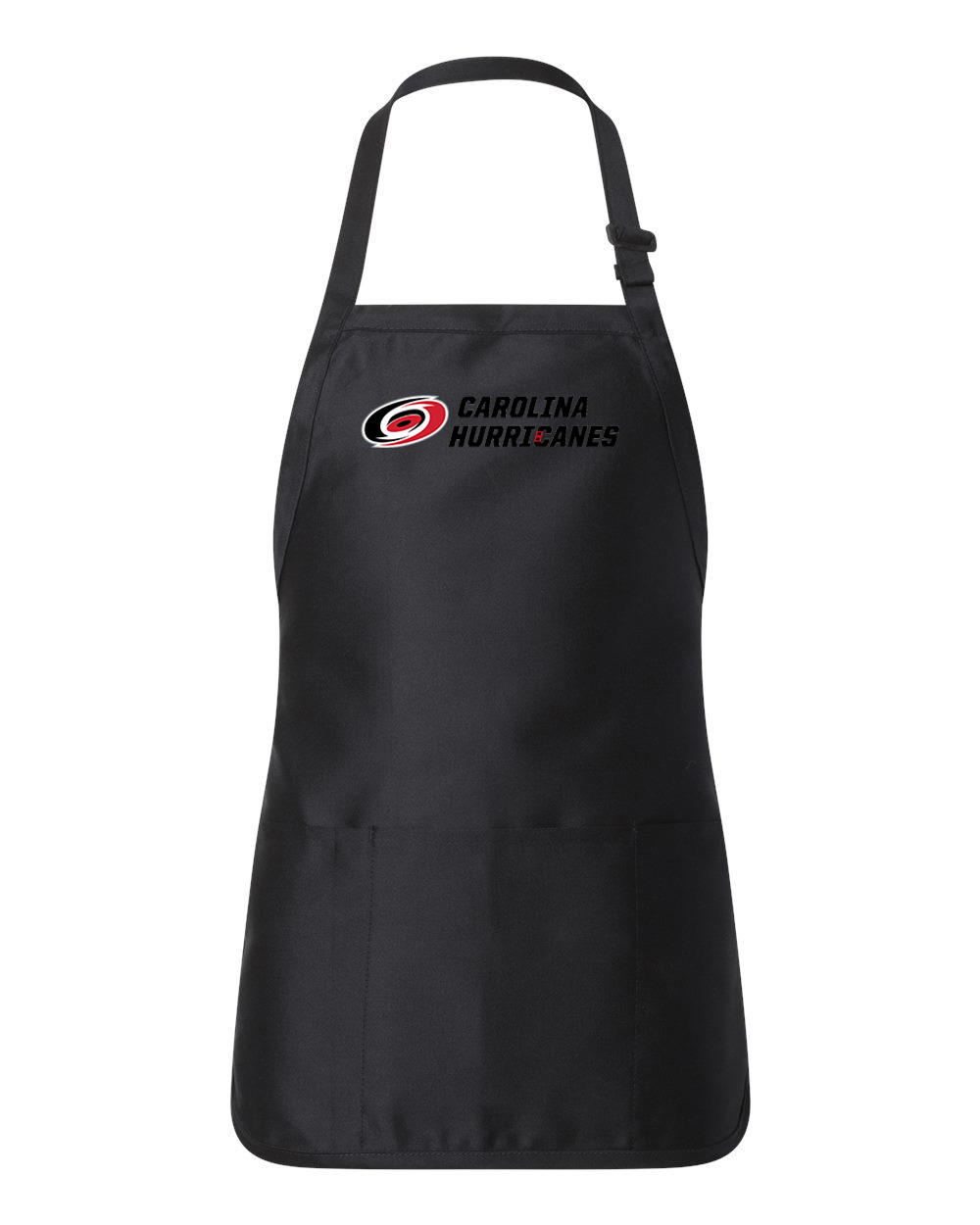 Carolina Hurricanes 2018-19 Hockey Logo Customized Design on Full-Length Apron with Pouch Pocket